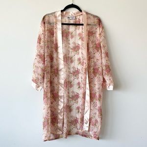 Pink Floral Kimono